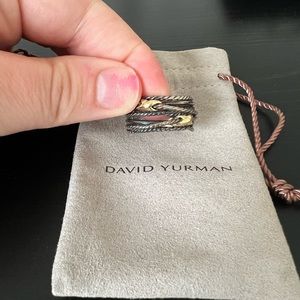 David Yurman double X crossover ring